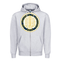 Heather Grey university of california, davis Zipper Hoodie - linhVisuals
