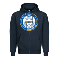 Navy university of pittsburgh Zipper Hoodie - linhVisuals
