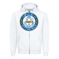 White university of pittsburgh Zipper Hoodie - linhVisuals