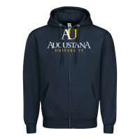 Navy Augustana university, Apparel Zipper Hoodie - linhVisuals