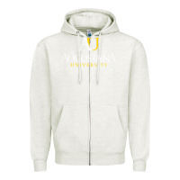 Oatmeal Heather Augustana university, Apparel Zipper Hoodie - linhVisuals