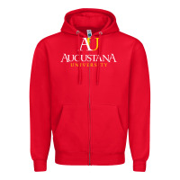 Red Augustana university, Apparel Zipper Hoodie - linhVisuals
