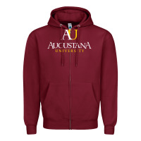 Burgundy Augustana university, Apparel Zipper Hoodie - linhVisuals