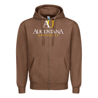 Chestnut Augustana university, Apparel Zipper Hoodie - linhVisuals