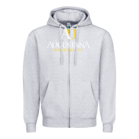 Heather Grey Augustana university, Apparel Zipper Hoodie - linhVisuals