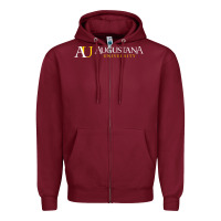 Burgundy AU, Augustana University, apparel Zipper Hoodie - linhVisuals