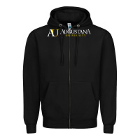 Black AU, Augustana University, apparel Zipper Hoodie - linhVisuals