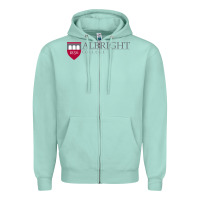 Seafoam albright college vectorized Zipper Hoodie - linhVisuals