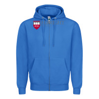 True Royal albright college vectorized Zipper Hoodie - linhVisuals