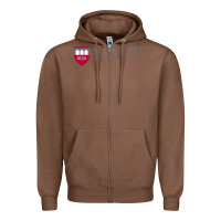 Chestnut albright college vectorized Zipper Hoodie - linhVisuals