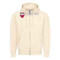 Sandshell albright college vectorized Zipper Hoodie - linhVisuals