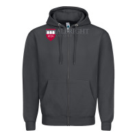 Smoke albright college vectorized Zipper Hoodie - linhVisuals
