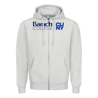 Dove Grey baruch college vectorized Zipper Hoodie - linhVisuals
