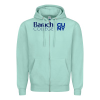 Seafoam baruch college vectorized Zipper Hoodie - linhVisuals