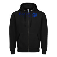 Black baruch college vectorized Zipper Hoodie - linhVisuals