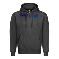 Charcoal Heather baruch college vectorized Zipper Hoodie - linhVisuals
