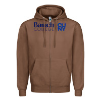 Chestnut baruch college vectorized Zipper Hoodie - linhVisuals