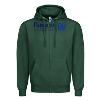 Sports Green baruch college vectorized Zipper Hoodie - linhVisuals