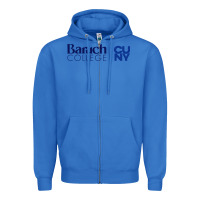 True Royal baruch college vectorized Zipper Hoodie - linhVisuals