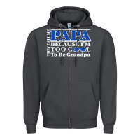 Smoke they call me papa because i'm too cool to be grandpa Zipper Hoodie - linhVisuals