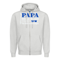 Dove Grey they call me papa because i'm too cool to be grandpa Zipper Hoodie - linhVisuals