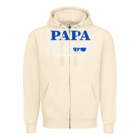 Sandshell they call me papa because i'm too cool to be grandpa Zipper Hoodie - linhVisuals