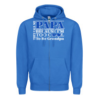 True Royal they call me papa because i'm too cool to be grandpa Zipper Hoodie - linhVisuals