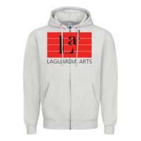 Dove Grey fiorello h. laguardia high school of music Zipper Hoodie - linhVisuals
