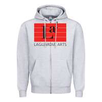 Heather Grey fiorello h. laguardia high school of music Zipper Hoodie - linhVisuals