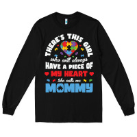 Black lil autism mom Long Sleeve Tee - CowhideDigitalArt