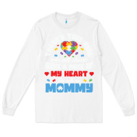 White lil autism mom Long Sleeve Tee - CowhideDigitalArt