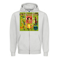 Dove Grey big bad voodoo daddy Zipper Hoodie - linhVisuals