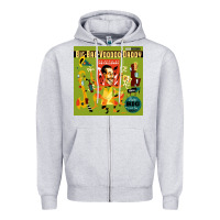 Heather Grey big bad voodoo daddy Zipper Hoodie - linhVisuals