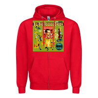 Red big bad voodoo daddy Zipper Hoodie - linhVisuals