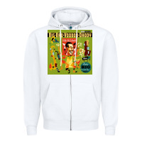 White big bad voodoo daddy Zipper Hoodie - linhVisuals