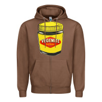 Chestnut vegemite Zipper Hoodie - linhVisuals