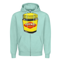 Seafoam vegemite Zipper Hoodie - linhVisuals