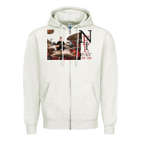 Oatmeal Heather neil peart r.i.p Zipper Hoodie - linhVisuals