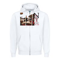 White neil peart r.i.p Zipper Hoodie - linhVisuals