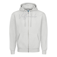 Dove Grey vaffanculo essential Zipper Hoodie - linhVisuals