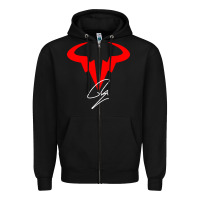 Black RAFA Zipper Hoodie - linhVisuals
