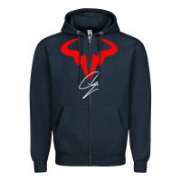 Navy RAFA Zipper Hoodie - linhVisuals