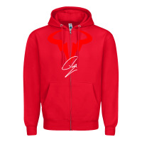 Red RAFA Zipper Hoodie - linhVisuals
