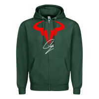 Sports Green RAFA Zipper Hoodie - linhVisuals