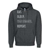 Smoke warhammer Zipper Hoodie - linhVisuals