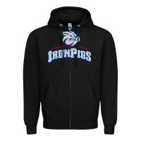 Black lehigh valley ironpigs Zipper Hoodie - linhVisuals