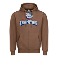 Chestnut lehigh valley ironpigs Zipper Hoodie - linhVisuals