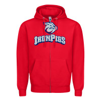 Red lehigh valley ironpigs Zipper Hoodie - linhVisuals