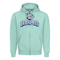 Seafoam lehigh valley ironpigs Zipper Hoodie - linhVisuals