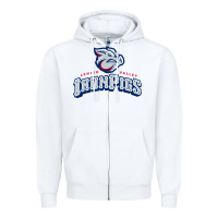White lehigh valley ironpigs Zipper Hoodie - linhVisuals